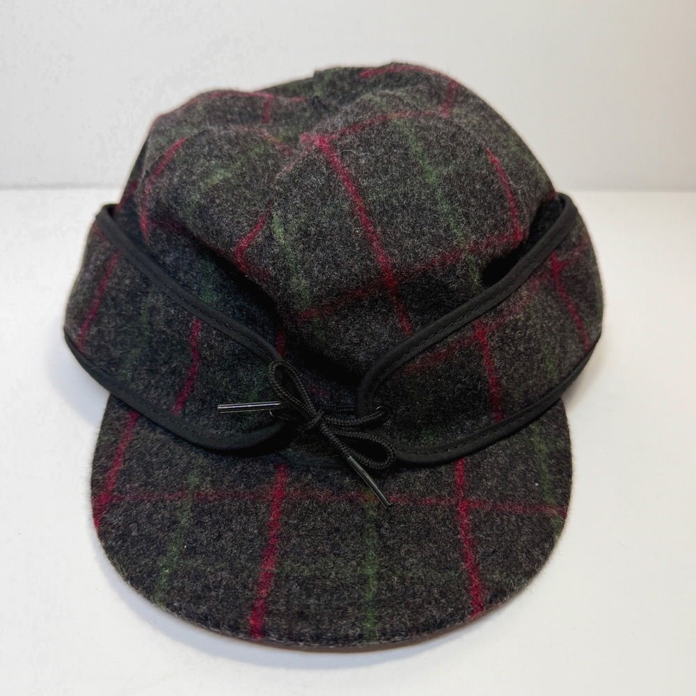 Stormy Kromer The Original Cap Men 7 1/2 Gray Plaid Gorpcore Americana Cabincore